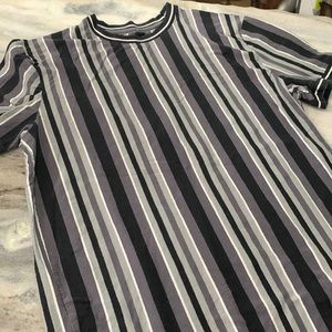 Striped Tee With Nice Trim on Sleeves